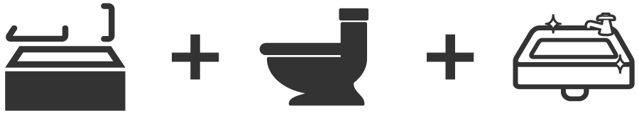 浴室＋洗面所＋トイレ